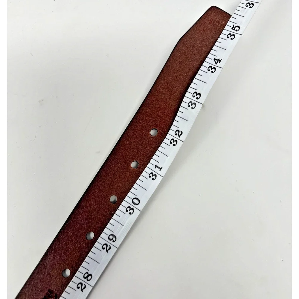 Thomas Bates Belt Mens 30 Brown‎ Leather